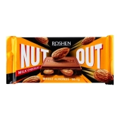 Шоколад Roshen 90г молочний Whole Almonds Nut Out – ИМ «Обжора»