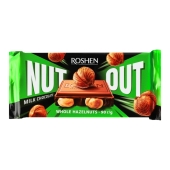 Шоколад Roshen 90г молочний Whole Hazelnuts Nut Out – ІМ «Обжора»