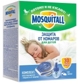 Електрофумігатор Mosquitall ніжний захист для дітей+рідина від комарів 30мл (45 ночей) – ІМ «Обжора»