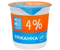 Ряжанка Міськмол 300г 4% стакан – ІМ «Обжора»