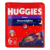 Підгузки-трусики Huggies Нічні 6 (15-25кг) 16х2 – ІМ «Обжора»