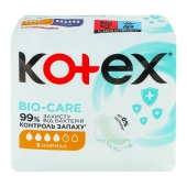 Прокладки Kotex Bio-care захист від бакт. нормал 8шт – ІМ «Обжора»