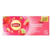 Чай Lipton 1,6г*20пак фруктовий Strawberry&Rhubarb – ІМ «Обжора»