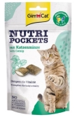 Ласощі д/котів GimCat 60г Nutri pockets крекери з начинкою with catnip – ИМ «Обжора»