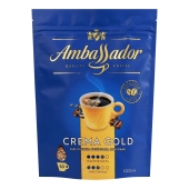 Кава Ambassador 100г Crema gold розчинна м/уп – ІМ «Обжора»