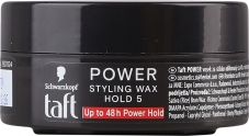 Віск Taft 75мл Power styling wax hold 5 – ІМ «Обжора»