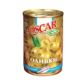 Оливки Оскар (Oscar) c анчоусом 300 г – ИМ «Обжора»