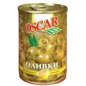 Оливки Оскар (Oscar) с лимоном 300 г – ИМ «Обжора»