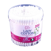 Ватні палички банка Lady Cotton  200 шт – ІМ «Обжора»