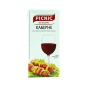 Вино Пикник (Picnic) Каберне красное сухое 1 л – ІМ «Обжора»