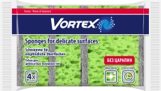 Губка Vortex для делікатних поверхонь, 4 шт – ІМ «Обжора»