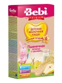 Каша Bebi Premium 200г Пшенична полуденок мол. печиво груша з 6міс – ІМ «Обжора»