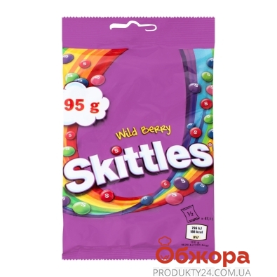 Конфеты Дикие ягоды Skittles 95 г – ИМ «Обжора»