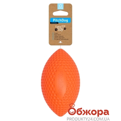 М`яч ігровий для апортировки PitchDog, діаметр 9 см оранж. – ІМ «Обжора»