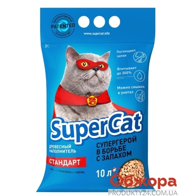 Наповнювач SUPER CAT стандарт 3кг синій – ІМ «Обжора»