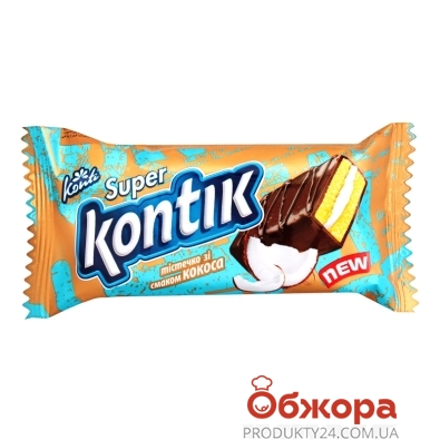 Пирожное Konti Super Kontik со вкусом кокоса 50 г – ИМ «Обжора»