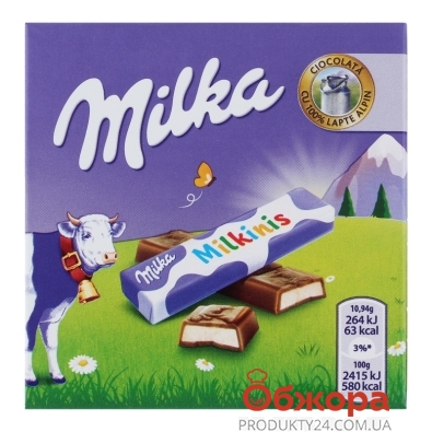 Шоколад Milka Milkinis молочный 43,75 г – ИМ «Обжора»