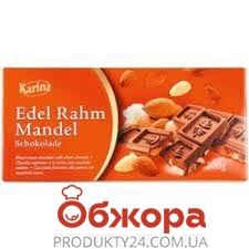 Шоколад Karina Edel Rahm Mandel молочний мигдаль 200 г – ІМ «Обжора»