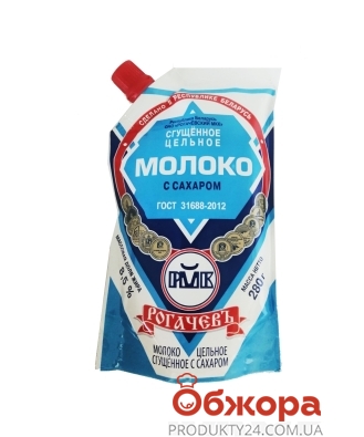 Згущене молоко Рогачєвъ з цукром 8,5% 280 г д/п – ІМ «Обжора»