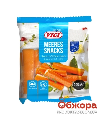 Крабовые палочки Vici 200 г  `Meeres snacks ` охл – ИМ «Обжора»