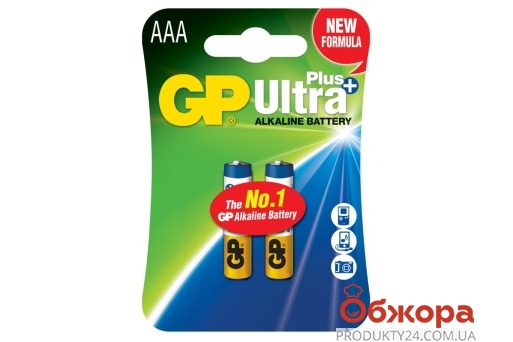 Батарейка 1шт GP Ultra + Alcaline 1,5v LR03,AAA – ІМ «Обжора»