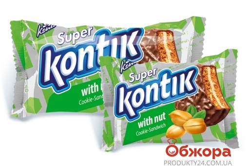 Печиво Konti Super Kontik with nut sandwich 100 г – ІМ «Обжора»