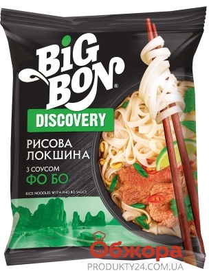Макарони Big Bon 65 г Discovery локшина рисова з соусом Фо Бо Новинка – ІМ «Обжора»