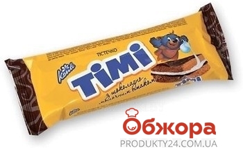Тістечко Konti Timi бісквітне з шоколадно-молочним смаком 50 г – ИМ «Обжора»