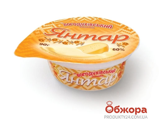 Сыр плавленый Богодуховский Янтарь 60% 90 г – ИМ «Обжора»