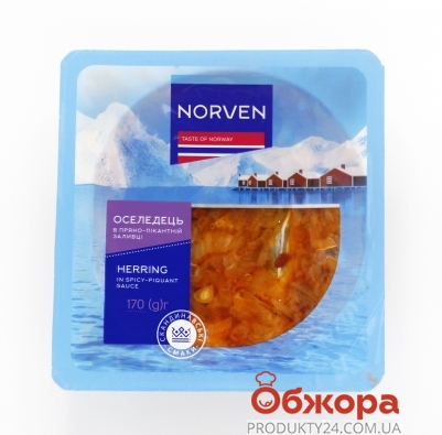 Сельдь в пряно-пикантном соусе Norven 170 г – ИМ «Обжора»