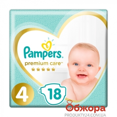 Подгузники PG PAMPERS детские Prem. Care Maxi (9-14 кг) – ИМ «Обжора»