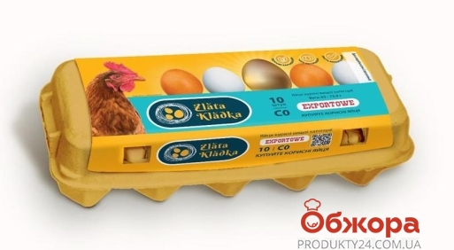 Яйце `Zlata Kladka` Exportove  С0 10 шт – ИМ «Обжора»