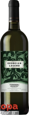 Вино белое сухое Georgian Legend Цинандали 0,75 л – ИМ «Обжора»