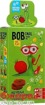 Цукерки фруктові  Яблуко-груша та іграшка Bob Snail 51 г – ІМ «Обжора»