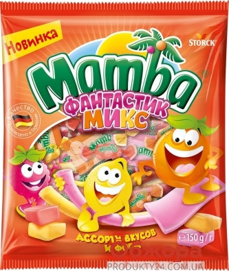 Жевательные конфеты фантастик микс Storck Mamba 150 г – ИМ «Обжора»