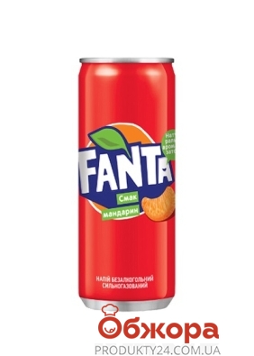 Вода Fanta мандарин 0,33 л – ИМ «Обжора»