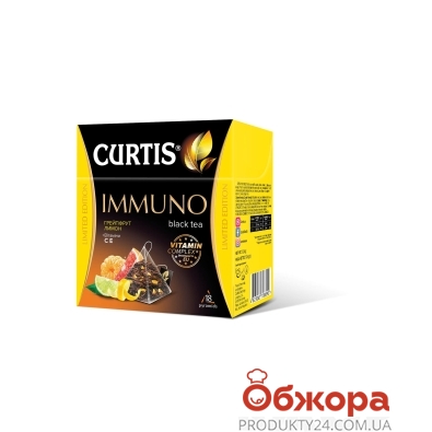 Чай чорний + грейпфрут + лимон Immuno Curtis 18 пірам – ІМ «Обжора»