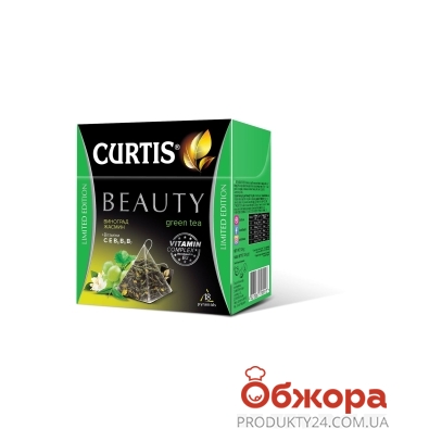 Чай зелений+виноград+жасмін Curtis 18 пірам Beauty – ІМ «Обжора»