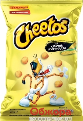Кукурудзяні кульки Cheetos Смачна Кукурудза 65 г – ІМ «Обжора»