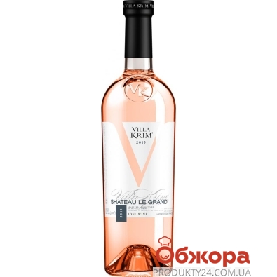 Вино рожеве н/солодке Villa Krim Шато ле Гранд 0,75 л – ІМ «Обжора»