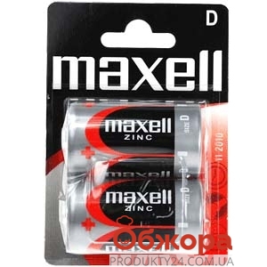Батарейка Maxell R20 2РК 1 шт – ІМ «Обжора»