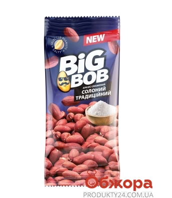 Арахис соленый традиционный Big Bob 60 г – ИМ «Обжора»