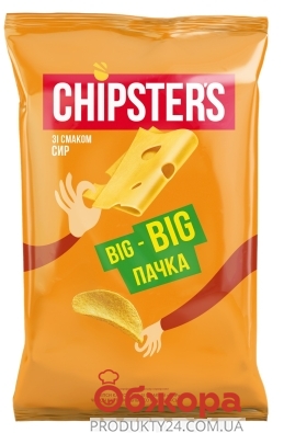 Чипсы со вкусом сыра Chipsters 180 г – ИМ «Обжора»