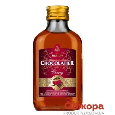 Коньячний напій 30% вишня і шоколад Shustoff Chocolatier 0,1 л – ІМ «Обжора»