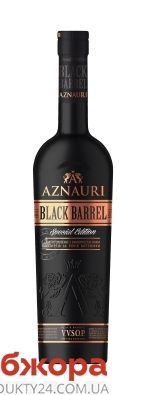 Коньяк 40% Aznauri Black Barrel V.V.S.O.P. 0,5 л – ИМ «Обжора»