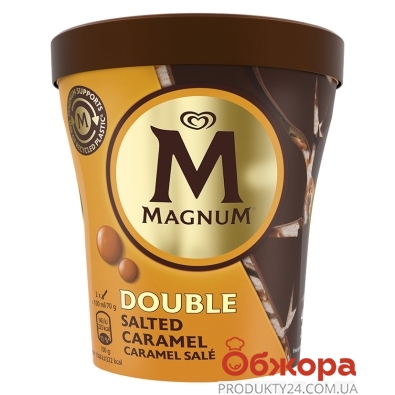 Морозиво Подвійна солона карамель відро Magnum 297 г – ІМ «Обжора»