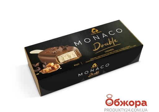 Морозиво Карамель глазуроване ескімо Monaco Double 69 г – ІМ «Обжора»