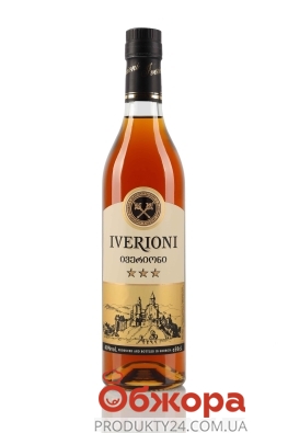 Напій алкогольний 40% Iverioni 3 зірки 0,5 л – ІМ «Обжора»