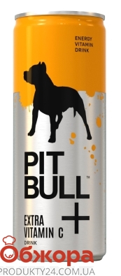 Напій енергетичний з/б екстра вітамін С Pit Bull 0,25 л – ІМ «Обжора»