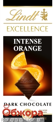 Шоколад excellence intense чорний апельсин Lindt 100 г – ІМ «Обжора»